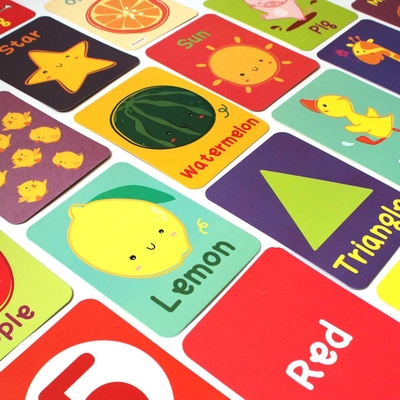 100٪ FSC Paper Custom Flash Card OEM Yoga Cards للبالغين