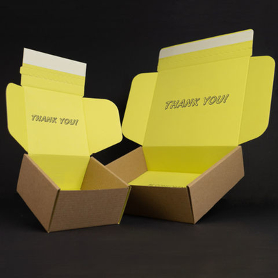 Pantone Color Mailer Shipping Box اللامع مات التصفيح صناديق البريد الملونة