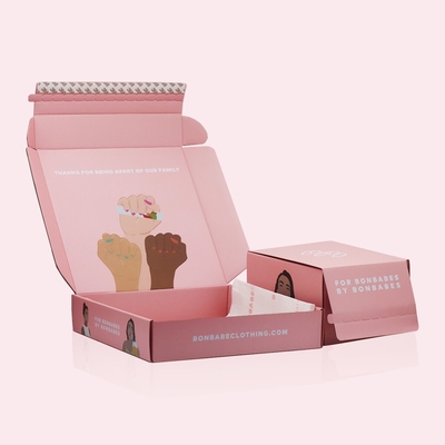 Pantone Color Mailer Shipping Box اللامع مات التصفيح صناديق البريد الملونة