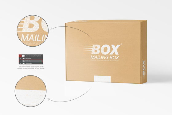 طباعة الشاشة الحريرية صندوق الأحذية البريدية طباعة مخصصة Express Gift Box