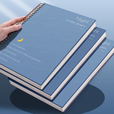 A4 A5 A6 B5 دفتر ملاحظات بغطاء فارغ للموضوع 128gsm 140gsm دفتر دوامة سميك