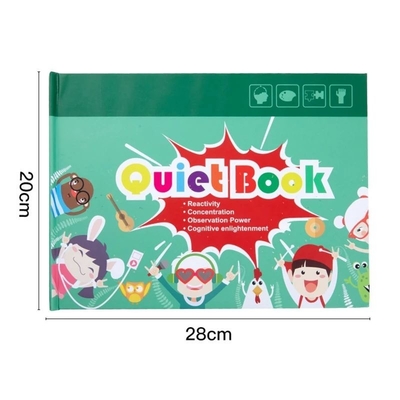 كتاب الأطفال اللصق من مادة Sedex Matte Art Paper Montessori Quiet Book