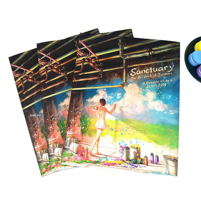 FSC SGS Hardcover Book طباعة كتب صور فنية CMYK مخصصة