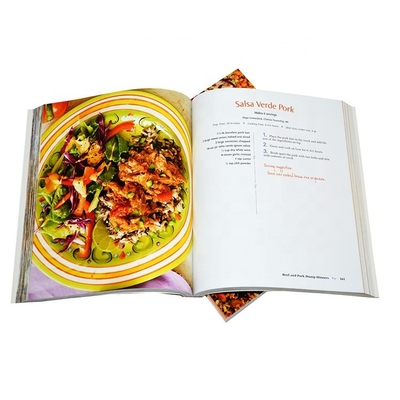 CMYK Color Recipe Cook Book Softcover ملزم ورق طباعة كتاب