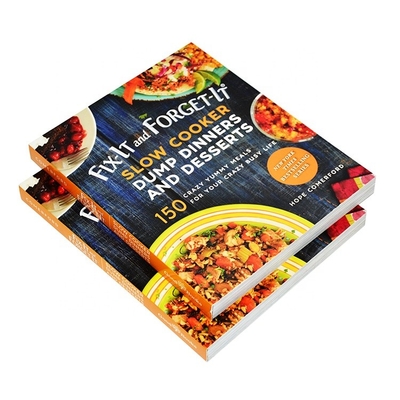 CMYK Color Recipe Cook Book Softcover ملزم ورق طباعة كتاب