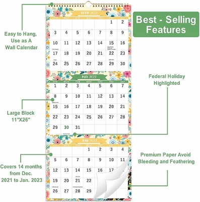 OEM ODM Desk Advent Calendar طباعة لمعان أو مات التصفيح