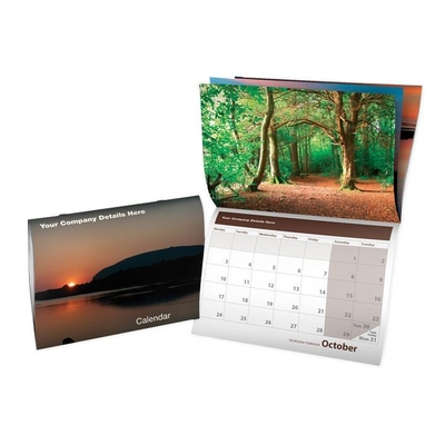 SGS Threaded Circle Wall Calendar طباعة بالألوان الكاملة لشهر التقويم