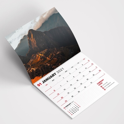 SGS Threaded Circle Wall Calendar طباعة بالألوان الكاملة لشهر التقويم