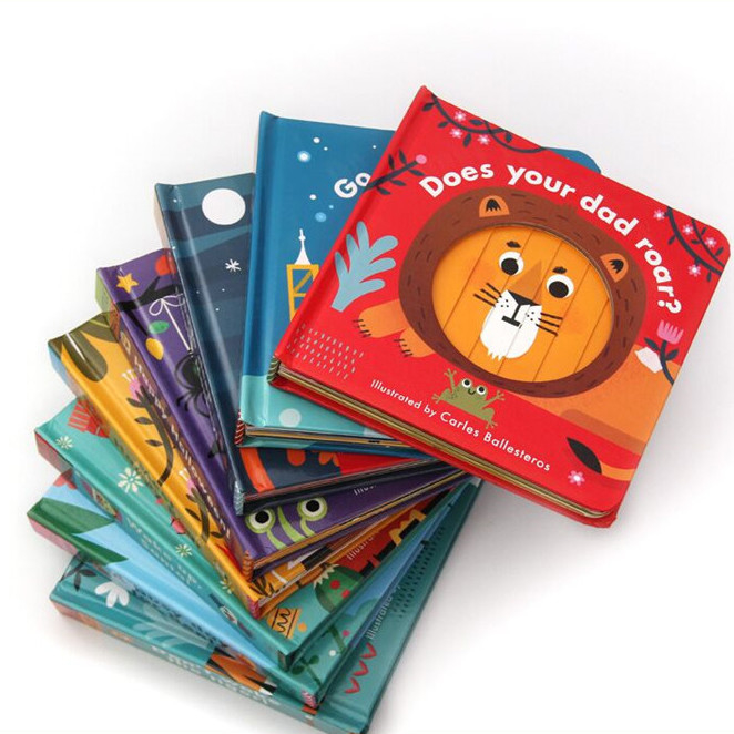 English Children Board Book Printing Cardboard Printing 6.5 &quot;X6.5&quot; 7 &quot;X7&quot; 8 &quot;X8&quot;