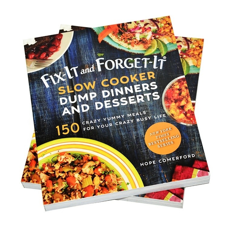 CMYK Color Recipe Cook Book Softcover ملزم ورق طباعة كتاب