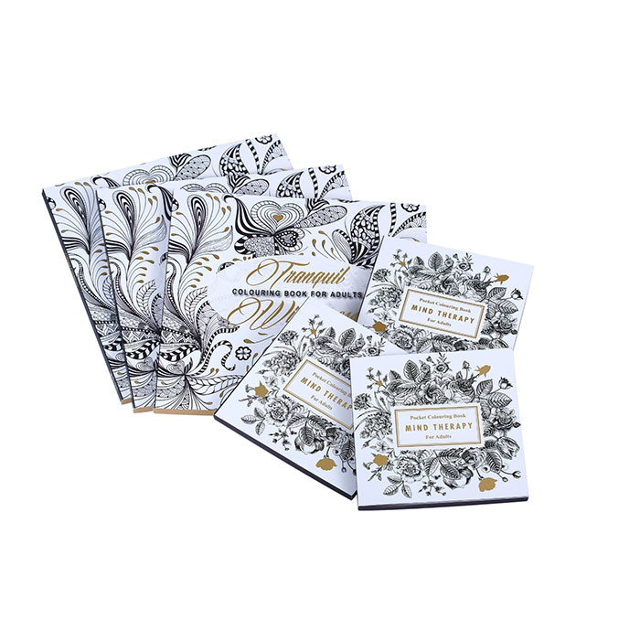 100gsm 120gsm 140gsm Softcover كتاب طباعة كتب تلوين للكبار من الورق المقوى